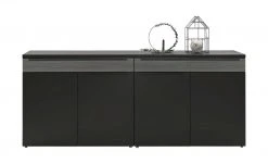 now! by hülsta Sideboard now! touch | Schwarz / Samteiche Grau (Nachbildung) -Komm Store 13232760 5 202203222233