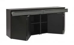 now! by hülsta Sideboard now! touch | Schwarz / Samteiche Grau (Nachbildung) -Komm Store 13232760 7 202203222233