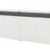 now! by hülsta Sideboard now! touch | Reinweiß / Samteiche Grau (Nachbildung)