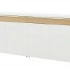 now! by hülsta Sideboard now! touch | Reinweiß / Samteiche Natur (Nachbildung)