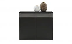 now! by hülsta Sideboard now! touch | Schwarz / Samteiche Grau (Nachbildung) rechts -Komm Store 13232765 3 202203222233