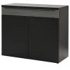 now! by hülsta Sideboard now! touch | Schwarz / Samteiche Grau (Nachbildung) rechts