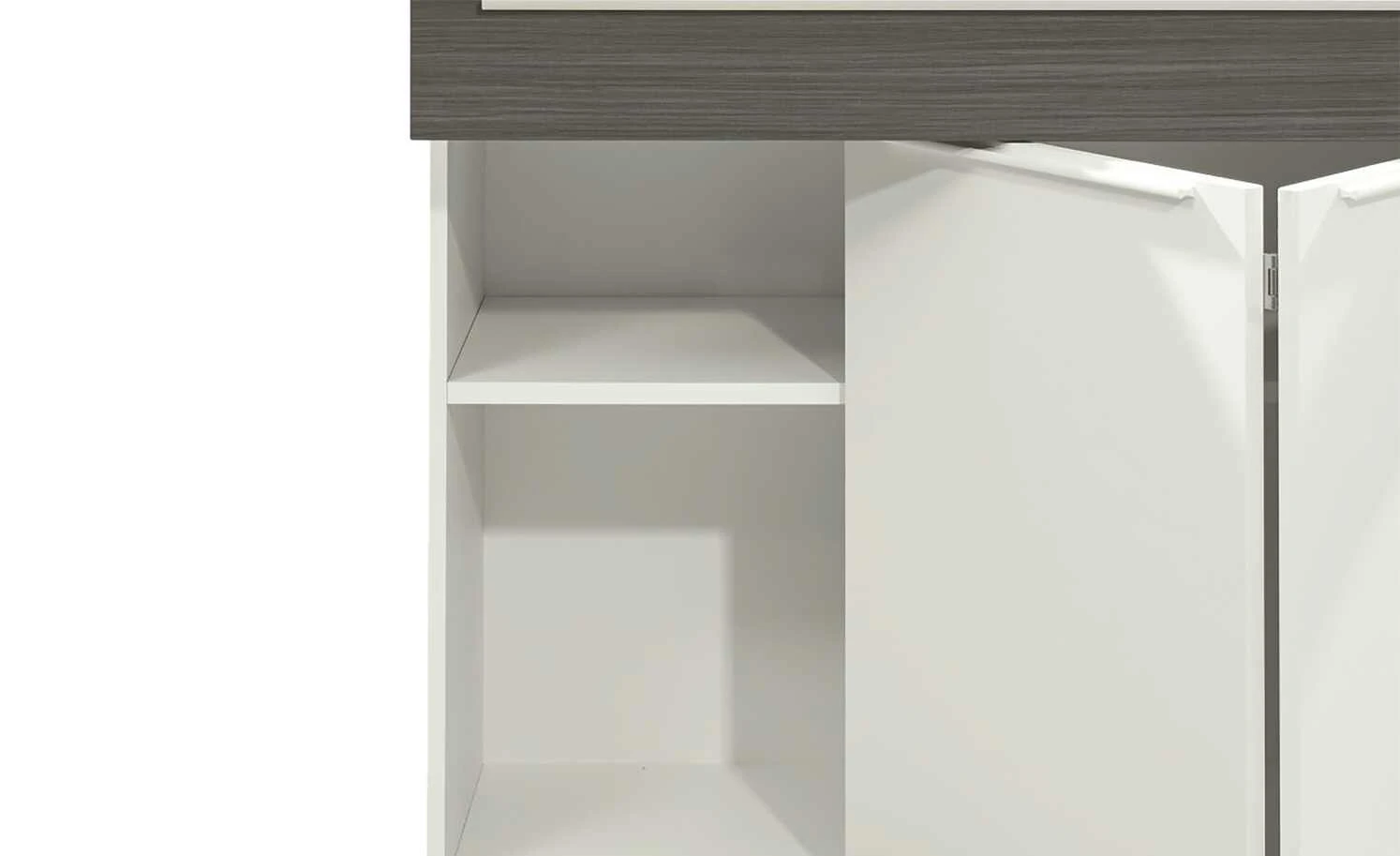 now! by hülsta Sideboard now! touch | Reinweiß / Samteiche Grau (Nachbildung) rechts 5 now! by hülsta Sideboard now! touch | Reinweiß / Samteiche Grau (Nachbildung) rechts – Bild 5