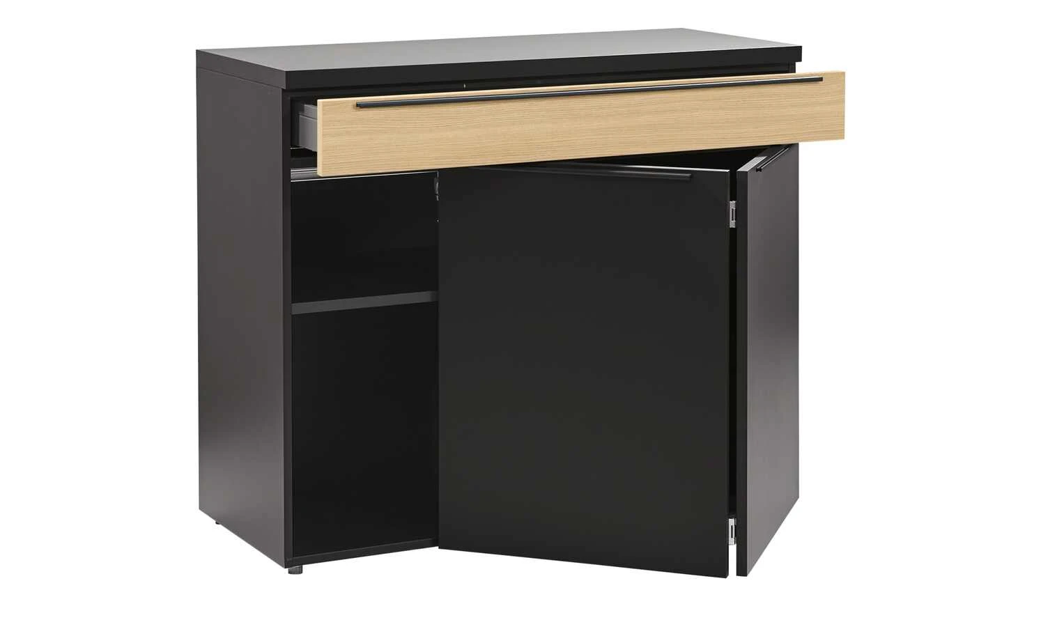 now! by hülsta Sideboard now! touch | Schwarz / Samteiche Natur (Nachbildung) rechts 2 now! by hülsta Sideboard now! touch | Schwarz / Samteiche Natur (Nachbildung) rechts – Bild 2