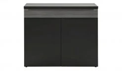 now! by hülsta Sideboard now! touch | Schwarz / Samteiche Grau (Nachbildung) links -Komm Store 13232771 4 202203222233