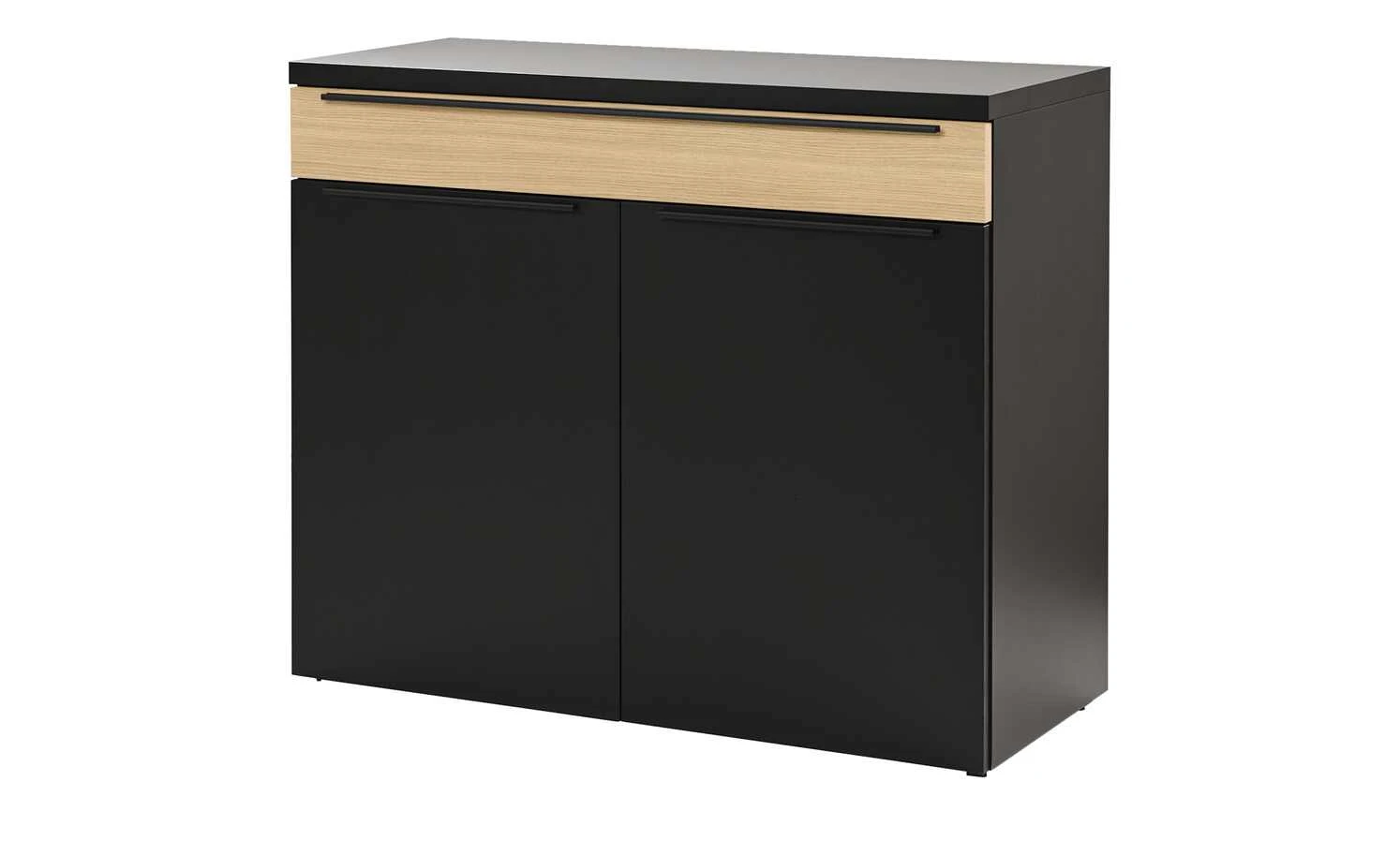 now! by hülsta Sideboard now! touch | Schwarz / Samteiche Natur (Nachbildung) links 1 now! by hülsta Sideboard now! touch | Schwarz / Samteiche Natur (Nachbildung) links