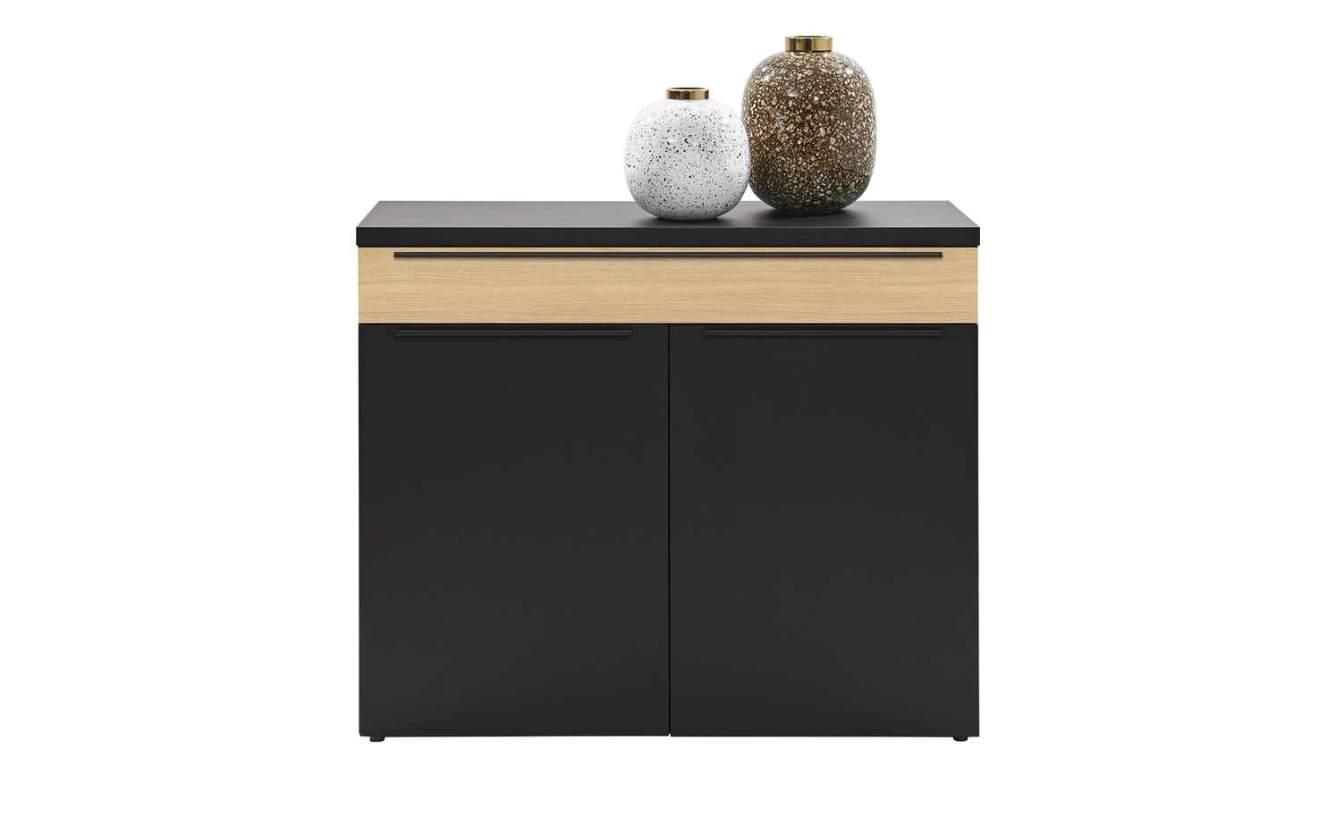now! by hülsta Sideboard now! touch | Schwarz / Samteiche Natur (Nachbildung) links 3 now! by hülsta Sideboard now! touch | Schwarz / Samteiche Natur (Nachbildung) links – Bild 3
