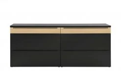 now! by hülsta Sideboard now! touch | Schwarz / Samteiche Natur (Nachbildung) 211|cm -Komm Store 13232782 3 202203222233