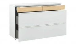 now! by hülsta Sideboard now! touch | Reinweiß / Samteiche Natur (Nachbildung) 141|cm -Komm Store 13232787 5 202203222233
