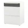 now! by hülsta Sideboard now! touch | Reinweiß / Samteiche Grau (Nachbildung) 71|cm