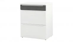 now! by hülsta Sideboard now! touch | Reinweiß / Samteiche Grau (Nachbildung) 71|cm