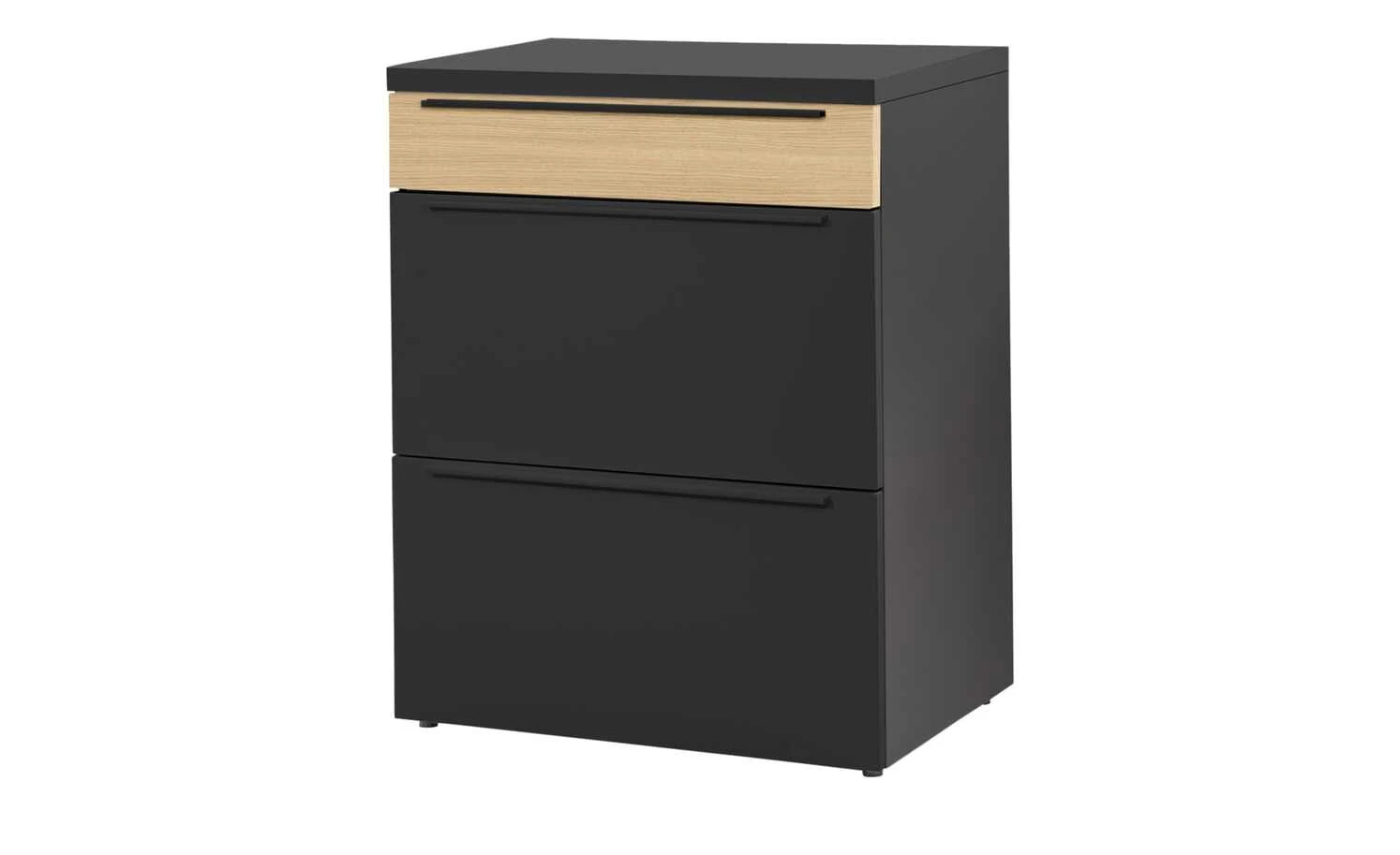 now! by hülsta Sideboard now! touch | Schwarz / Samteiche Natur (Nachbildung) 71|cm 1 now! by hülsta Sideboard now! touch | Schwarz / Samteiche Natur (Nachbildung) 71|cm
