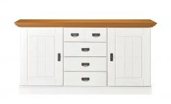 maison bleue Sideboard Florian | Weiß / bernsteinfarben -Komm Store 13318899 4 202108130002