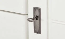 maison bleue Highboard Florian | Weiß / bernsteinfarben Türen aus Holz -Komm Store 13318911 2 202108130002