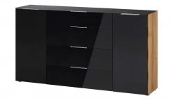 Kommode Vitreo | Eiche Riviera (Nachbildung) / Anthrazit