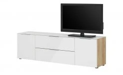 Lowboard Vitreo | Weiß / Riviera Eiche (Nachbildung) 180,4|cm -Komm Store 13340441 3 201811271610