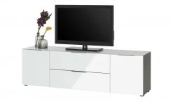 Lowboard Vitreo | Weiß / Anthrazit 180,4|cm -Komm Store 13340445 7 201811271610