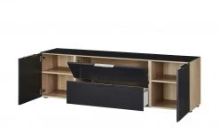 Lowboard Vitreo | Anthrazit / Eiche Sägerau (Nachbildung) 180,4|cm -Komm Store 13340446 9 201811271610