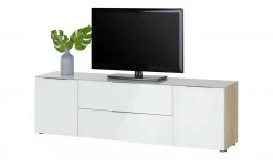 Lowboard Vitreo | Weiß / Eiche Sägerau (Nachbildung) 180,4|cm -Komm Store 13340447 5 201811271610