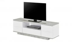 TV-Lowboard Meßbach II | Weiß / Beton (Nachbildung) -Komm Store 13340453 3 201902282207