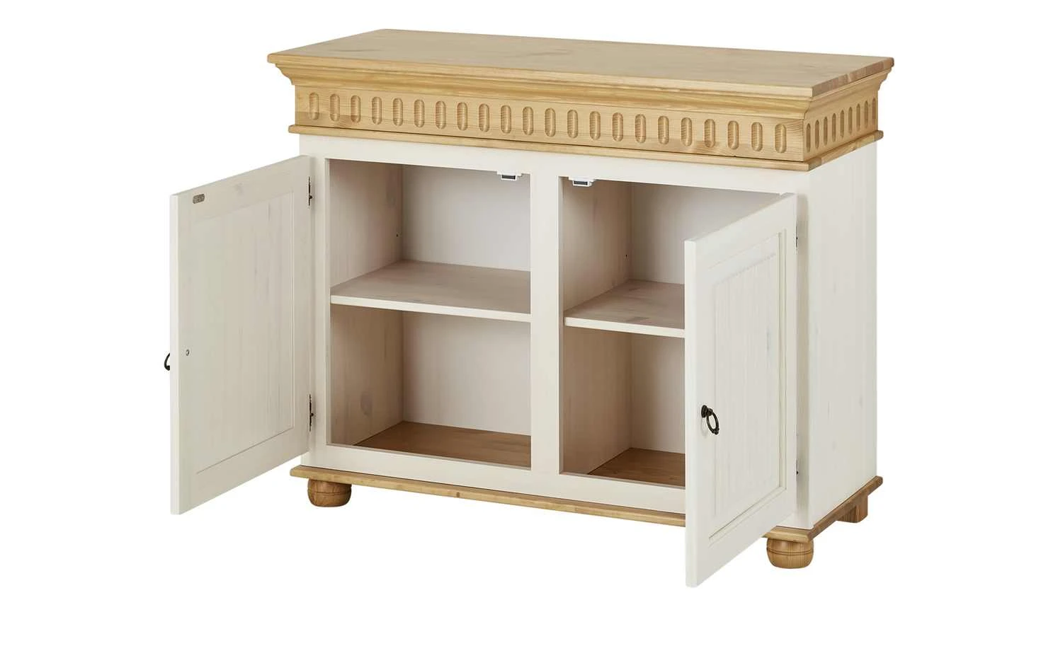 Kommode Bornholm | Kiefer Weiß / Kiefer antikfarben 2 Türen 8 Kommode Bornholm | Kiefer Weiß / Kiefer antikfarben 2 Türen – Bild 8