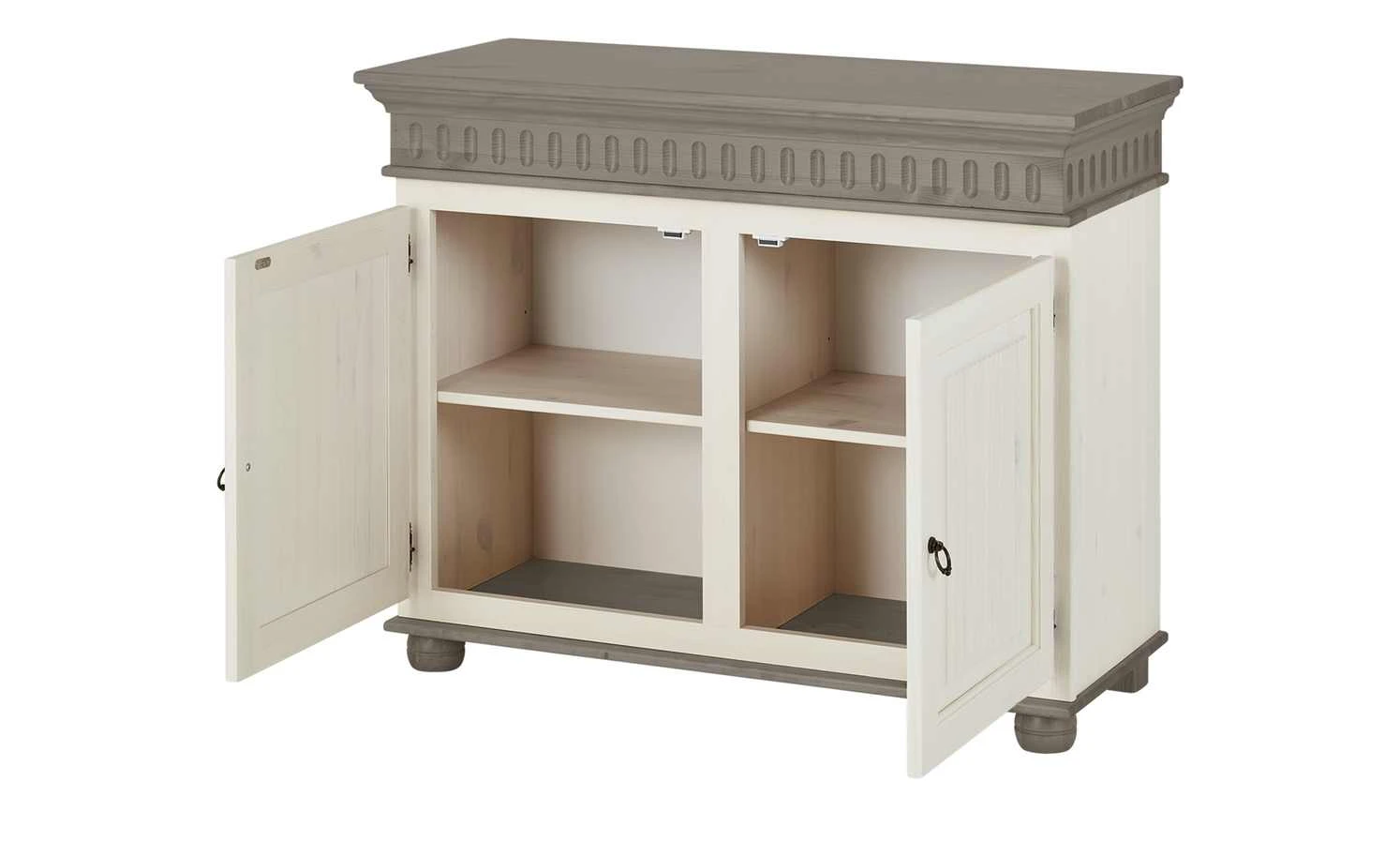 Kommode Bornholm | Kiefer Weiß / Kiefer lavafarben 2 Türen 8 Kommode Bornholm | Kiefer Weiß / Kiefer lavafarben 2 Türen – Bild 8