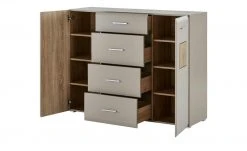 Kommode Cortina | 140|cm Basaltgrau / Hirnholz (Nachbildung) 13 Kommode Cortina | 140|cm Basaltgrau / Hirnholz (Nachbildung) -Komm Store 13345407 1 201905152039