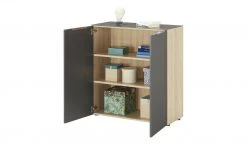 Kommode Vitreo | Eiche sägerau (Nachbildung) / Anthrazit matt -Komm Store 13345729 2 202105311238