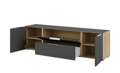 TV-Lowboard Vitreo | Riviera Eiche (Nachbildung) / Anthrazit 180,4|cm -Komm Store 13345768 4 201911212246