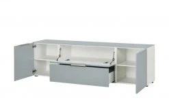 TV-Lowboard Vitreo | Weiß / Seidengrau 180,4|cm -Komm Store 13345770 10 202103122232