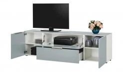 TV-Lowboard Vitreo | Weiß / Seidengrau 180,4|cm -Komm Store 13345770 9 202103122232