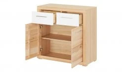 smart Kommode Oslo | Kernbuche (Nachbildung) / Kernbuche / Weiß -Komm Store 13345943 2 202006180919