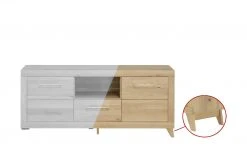 smart Lowboard Oslo | Wildeiche (Nachbildung) / Wildeiche