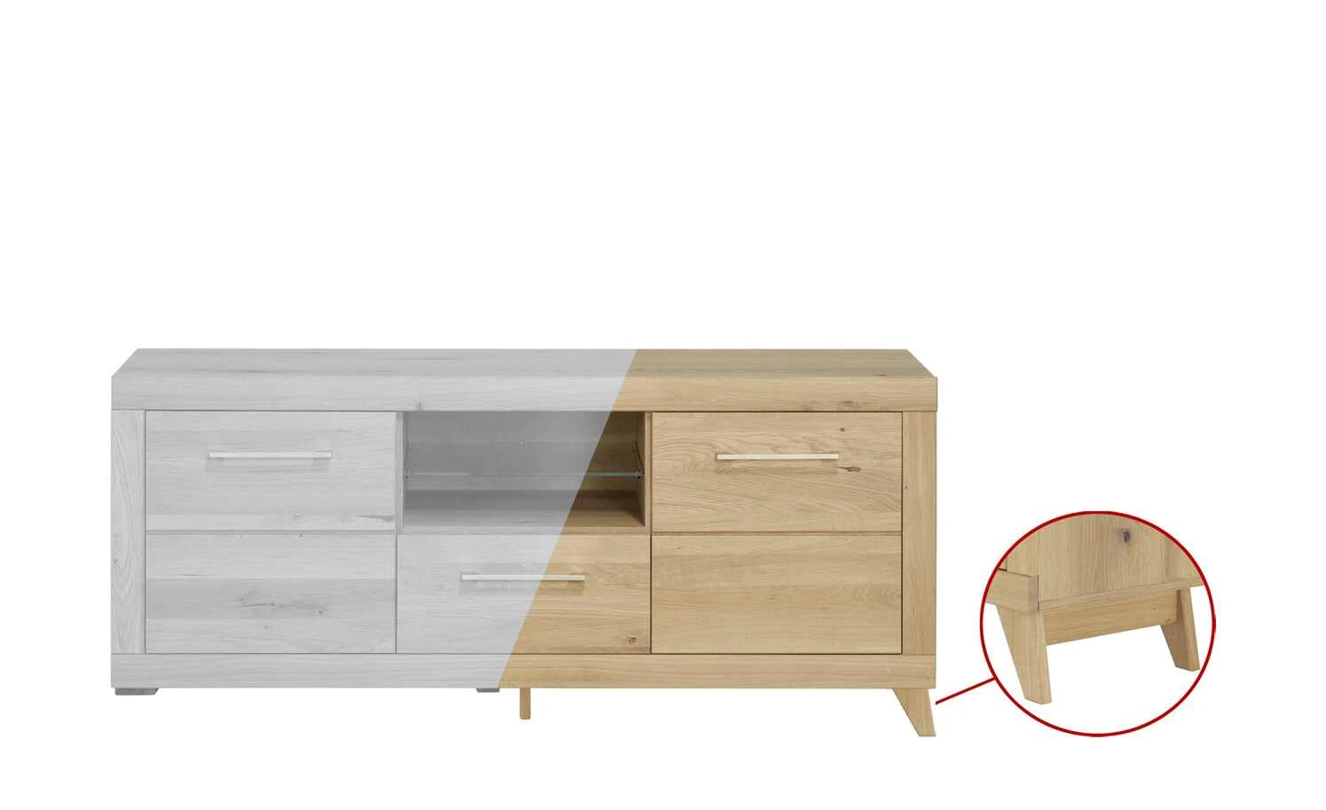 smart Lowboard Oslo | Wildeiche (Nachbildung) / Wildeiche 1 smart Lowboard Oslo | Wildeiche (Nachbildung) / Wildeiche