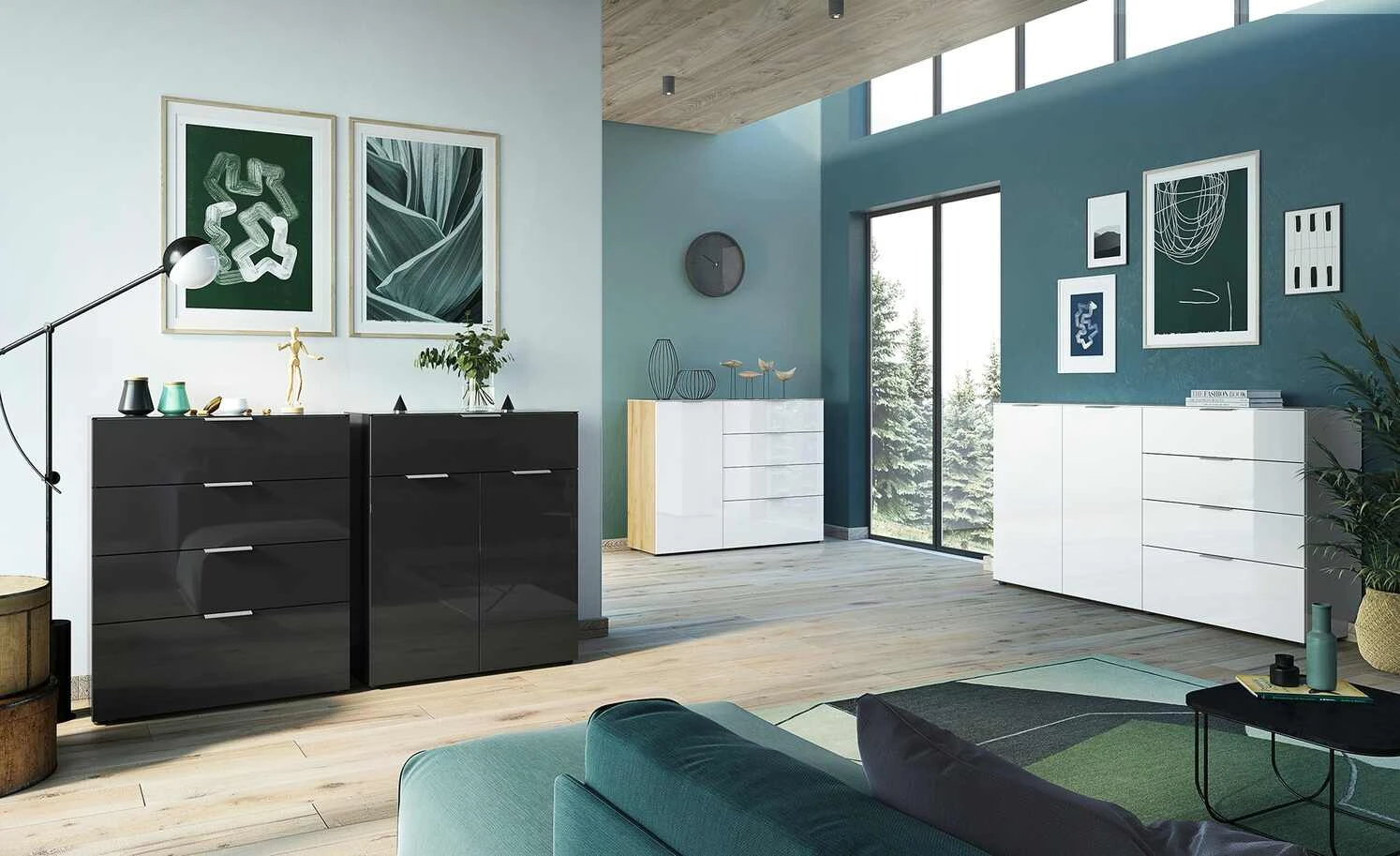 uno Kommode Levi | Schwarz 2 uno Kommode Levi | Schwarz – Bild 2