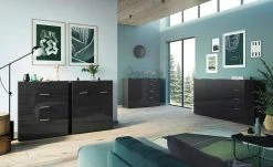 uno Sideboard Levi | Schwarz