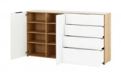 uno Sideboard Levi | Eiche Navarra (Nachbildung) / Weiß -Komm Store 13346243 10 202101122237
