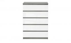Kommode mit 5 Schüben Nardo | Beton (Nachbildung) / Weiß 111,3|cm 18 Kommode mit 5 Schüben Nardo | Beton (Nachbildung) / Weiß 111,3|cm -Komm Store 13346422 9 202007080903