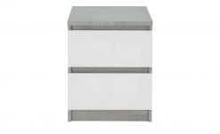 Kommode mit 2 Schüben Nardo | 49,5|cm Beton (Nachbildung) / Weiß 15 Kommode mit 2 Schüben Nardo | 49,5|cm Beton (Nachbildung) / Weiß -Komm Store 13346429 7 202007141519