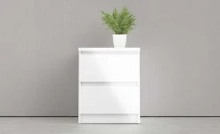 Kommode mit 2 Schüben Nardo | 49,5|cm Weiß