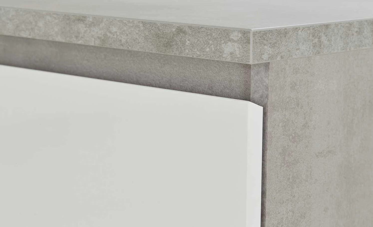 Kommode mit 3 Schüben Nardo | 70,1|cm Beton (Nachbildung) / Weiß 4 Kommode mit 3 Schüben Nardo | 70,1|cm Beton (Nachbildung) / Weiß – Bild 4