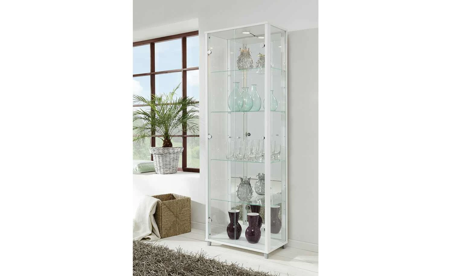 Vitrine Cristal | 2|Stück Weiß 1 Vitrine Cristal | 2|Stück Weiß