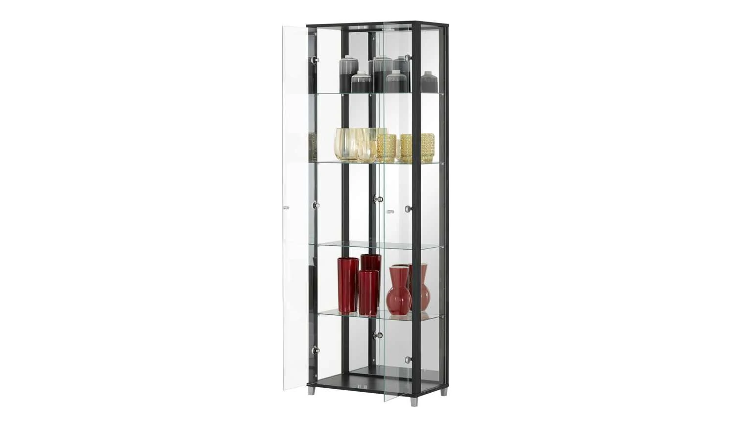 Vitrine Cristal | 2|Stück Schwarzbraun 6 Vitrine Cristal | 2|Stück Schwarzbraun – Bild 6