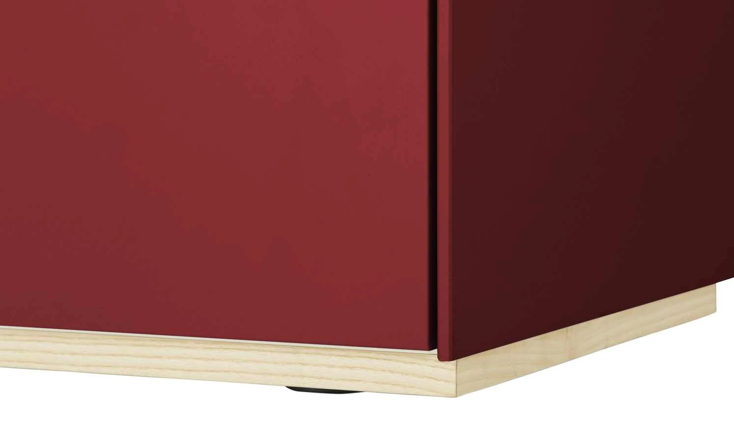 Lowboard Vono 2.0 | Rubinrot / Esche 5 Lowboard Vono 2.0 | Rubinrot / Esche – Bild 5