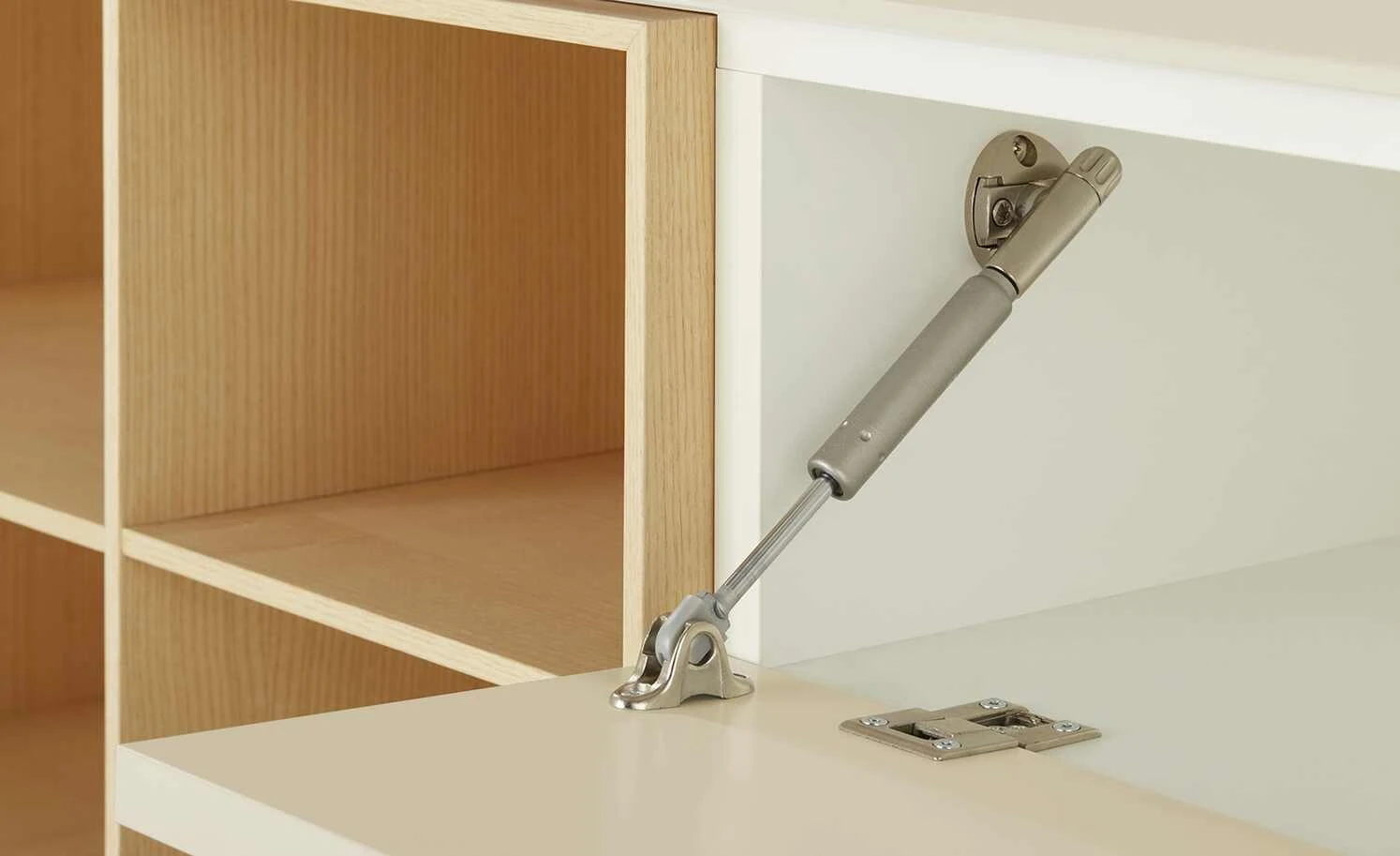 Lowboard Vono 2.0 | Cremeweiß / Esche 2 Lowboard Vono 2.0 | Cremeweiß / Esche – Bild 2