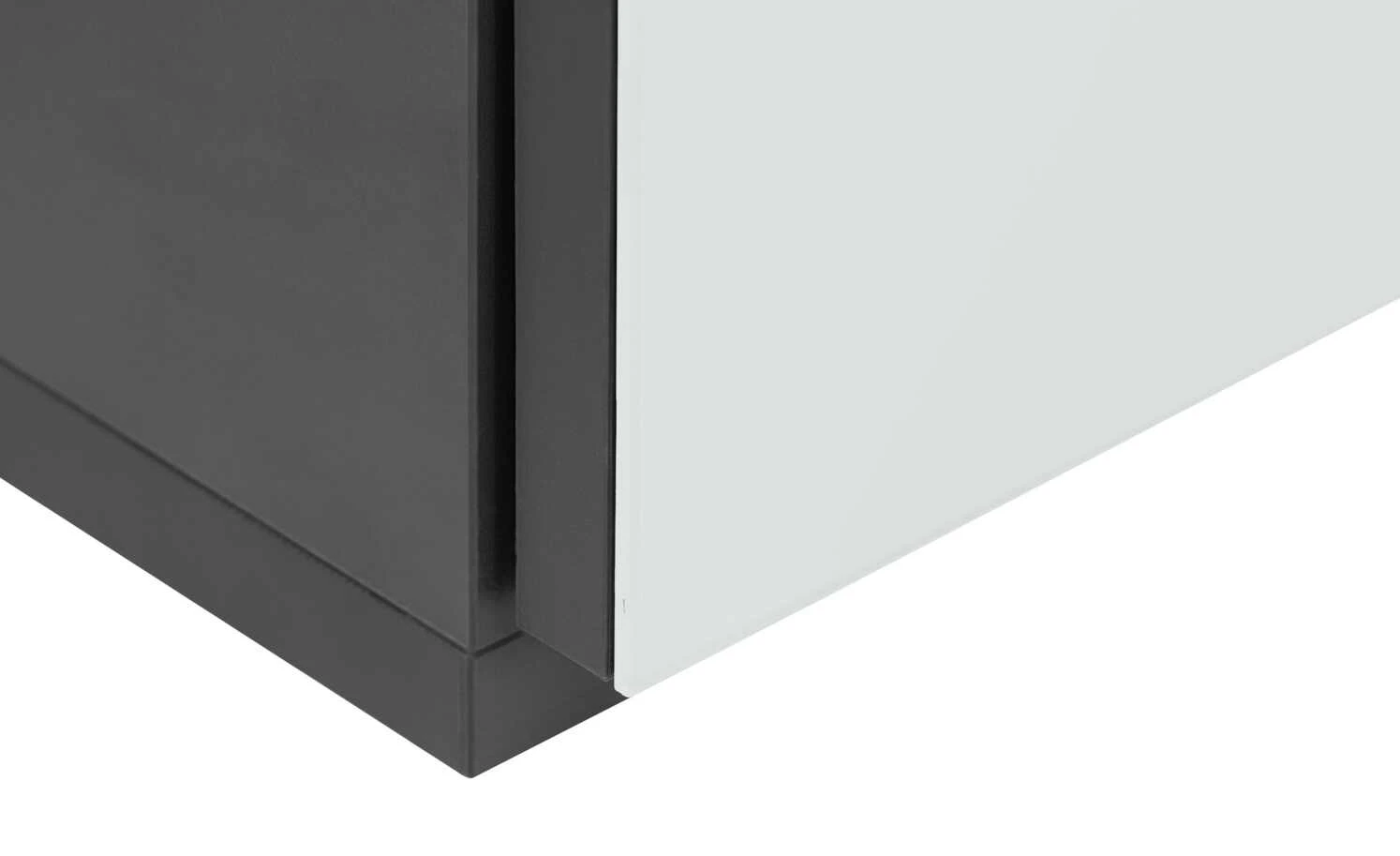 Lowboard Vono 2.0 | Weiß / Schwarz 3 Lowboard Vono 2.0 | Weiß / Schwarz – Bild 3