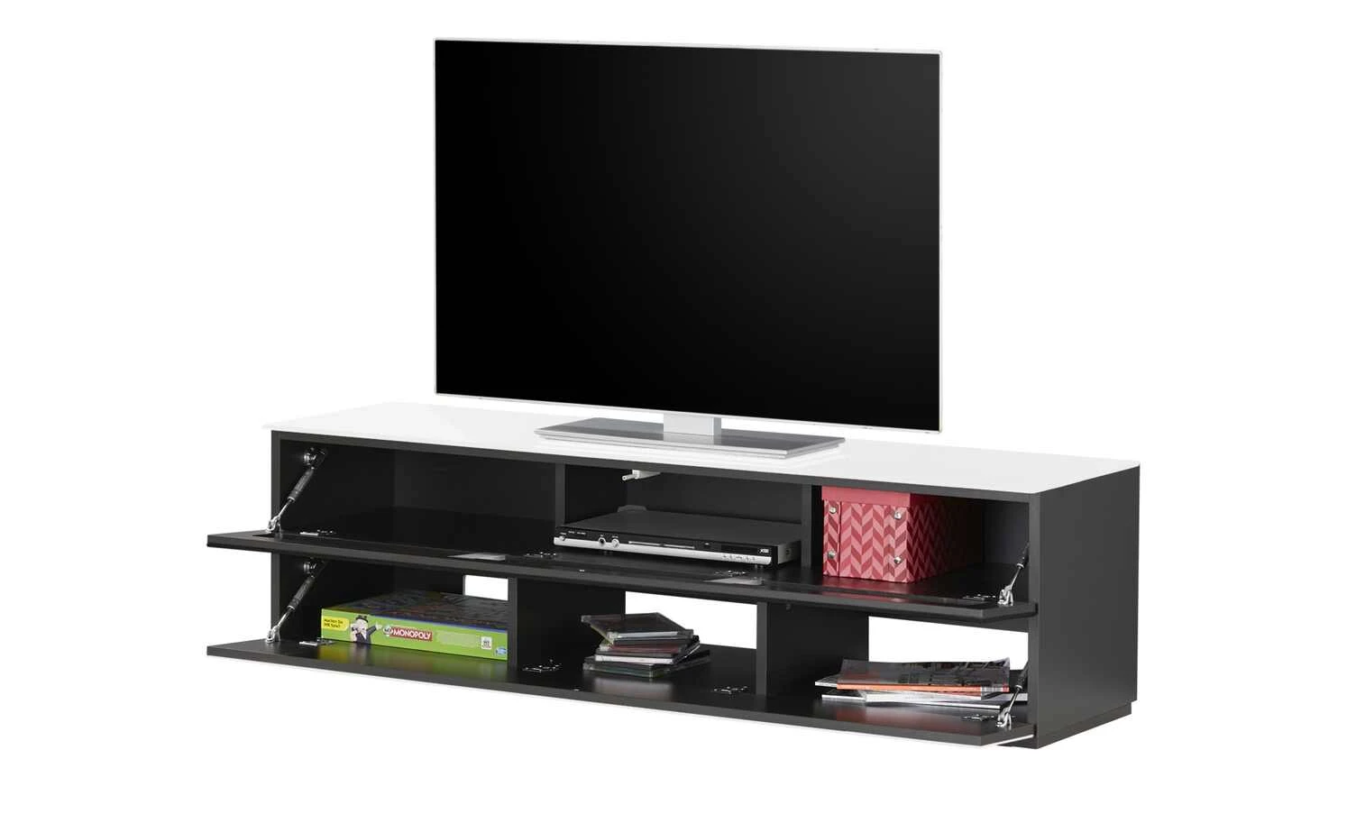 Lowboard Vono 2.0 | Weiß / Schwarz 10 Lowboard Vono 2.0 | Weiß / Schwarz – Bild 10