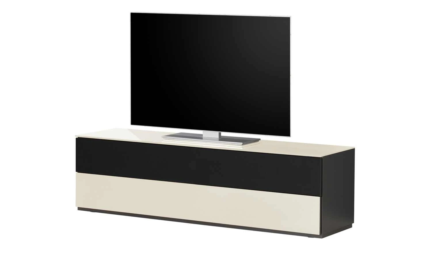 Lowboard Vono 2.0 | Cremeweiß / Schwarz 3 Lowboard Vono 2.0 | Cremeweiß / Schwarz – Bild 3