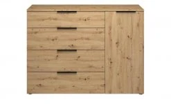 Sideboard mit 1 Tür und 4 Schüben Vitreo | Asteiche (Nachbildung) 1 Tür und 4 Schubkästen -Komm Store 13348426 1 202111262339