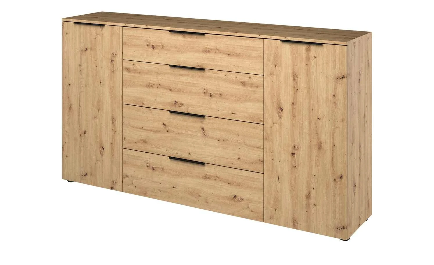 Sideboard mit 2 Türen und 4 Schüben Vitreo | Asteiche (Nachbildung) 2 Türen und 4 Schubkästen 2 Sideboard mit 2 Türen und 4 Schüben Vitreo | Asteiche (Nachbildung) 2 Türen und 4 Schubkästen – Bild 2